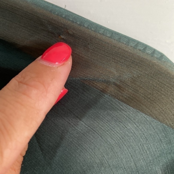 A&F green satin bodysuit - Picture 2 of 4